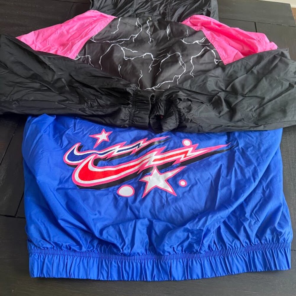 Nike Sportswear Electric Anorak Mesh Lined Half Zip Jacket - Size Small